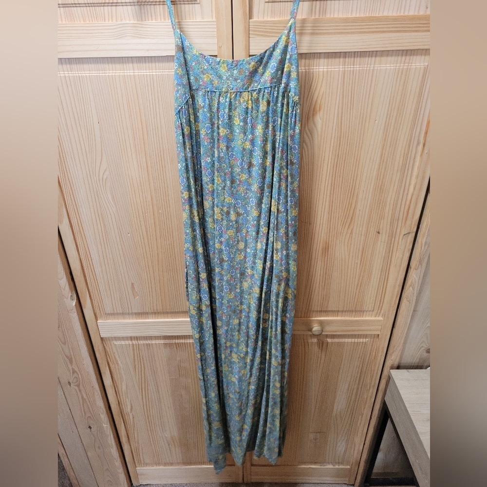Natural Life Floral Maxi Dress - Green and Yellow - Picture 2 of 7